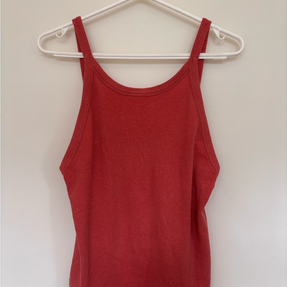 Free People Red-Pink Women's Tank Top